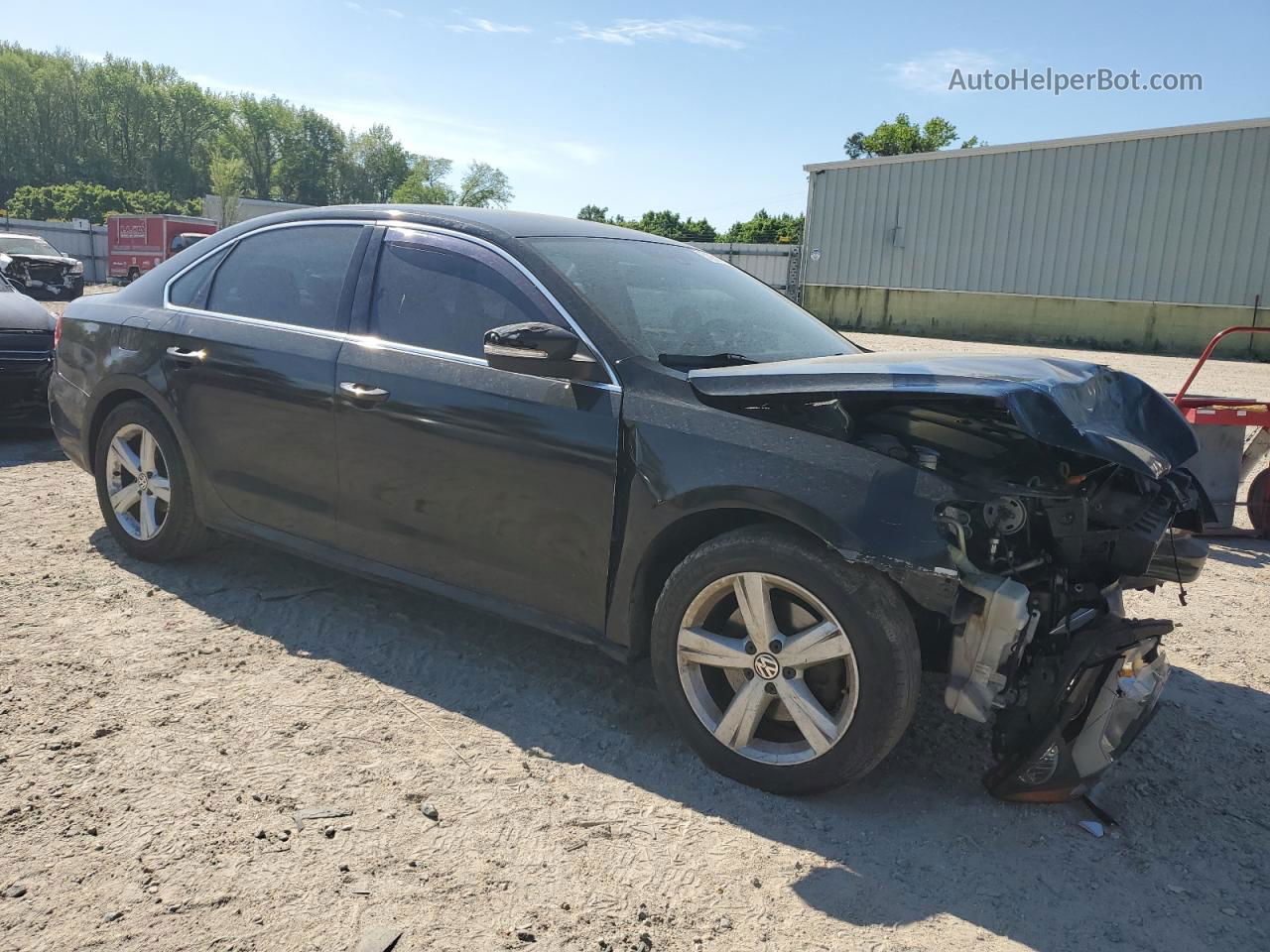 2013 Volkswagen Passat Se Black vin: 1VWBP7A30DC072632