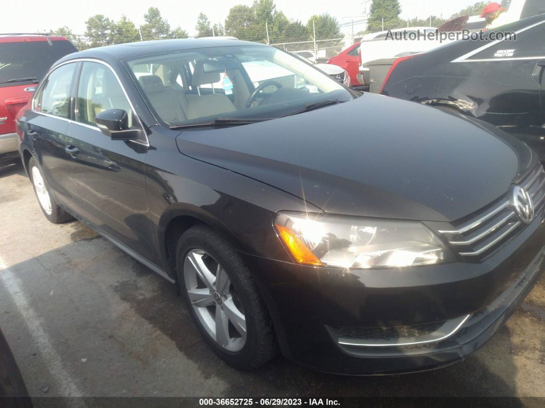 2013 Volkswagen Passat 2.5l Se Black vin: 1VWBP7A30DC093013