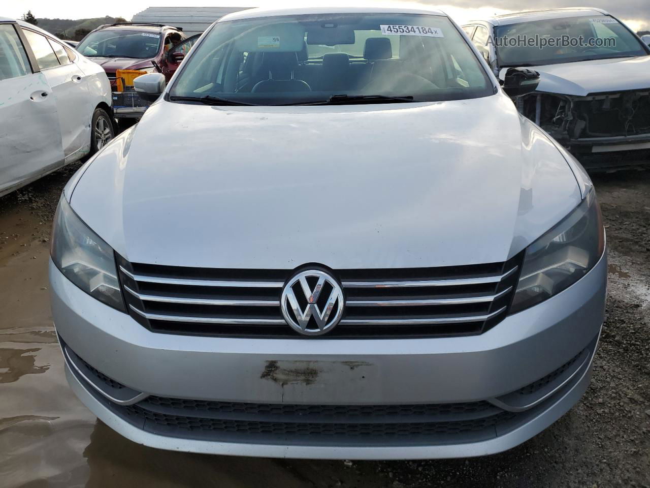 2013 Volkswagen Passat Se Silver vin: 1VWBP7A30DC097188