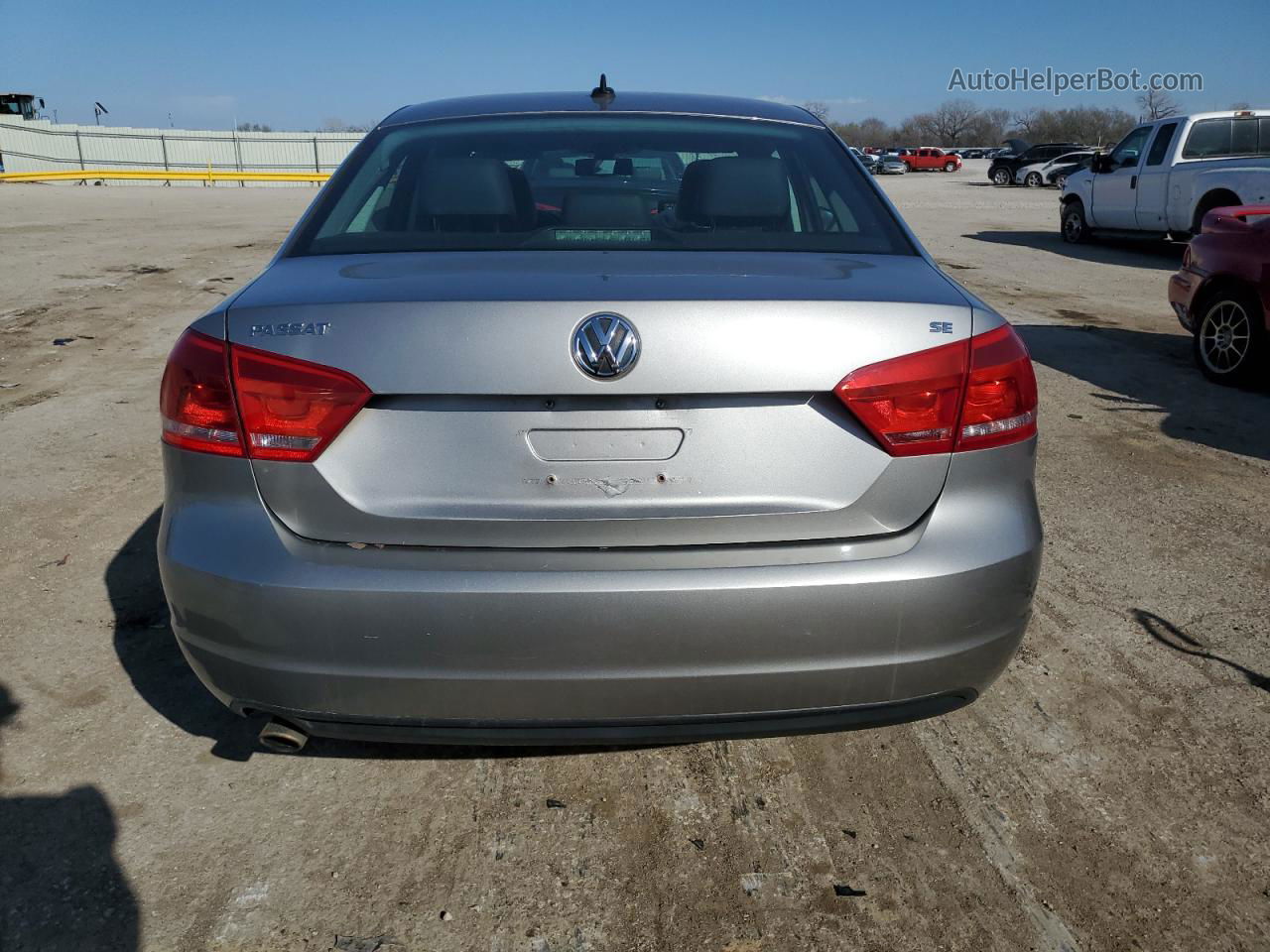 2012 Volkswagen Passat Se Gray vin: 1VWBP7A31CC003026