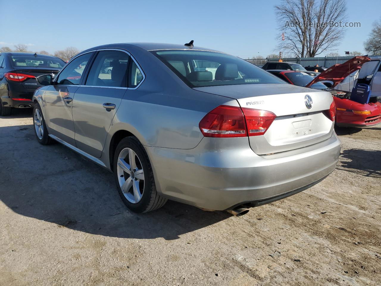 2012 Volkswagen Passat Se Gray vin: 1VWBP7A31CC003026