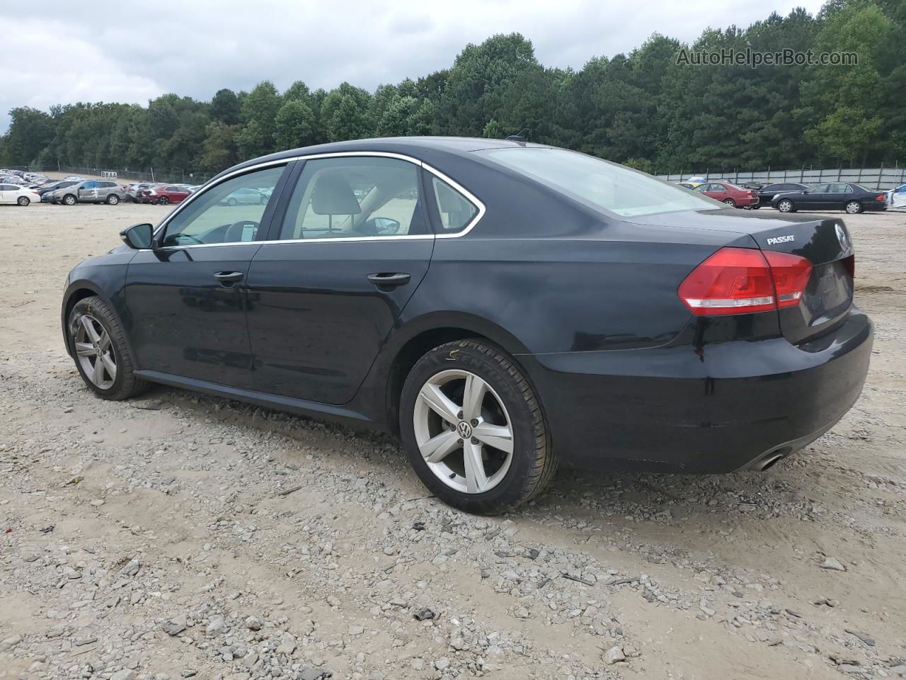 2012 Volkswagen Passat Se Черный vin: 1VWBP7A31CC070709