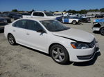 2012 Volkswagen Passat Se White vin: 1VWBP7A31CC078437