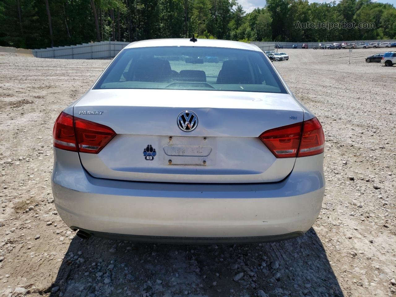 2012 Volkswagen Passat Se Silver vin: 1VWBP7A31CC107063