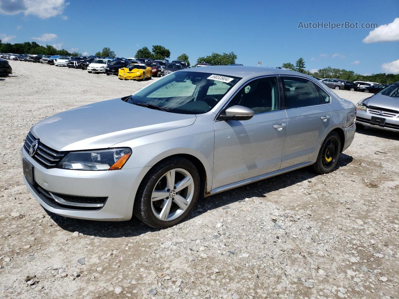 2012 Volkswagen Passat Se Silver vin: 1VWBP7A31CC107063