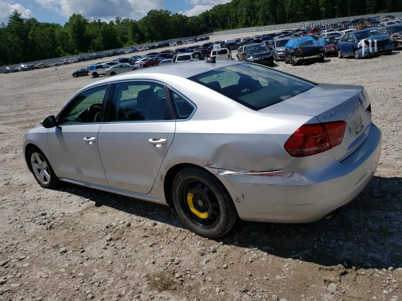 2012 Volkswagen Passat Se Silver vin: 1VWBP7A31CC107063