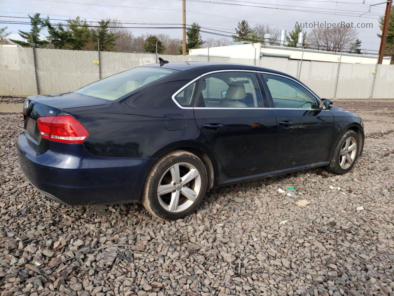 2013 Volkswagen Passat Se Black vin: 1VWBP7A31DC020071