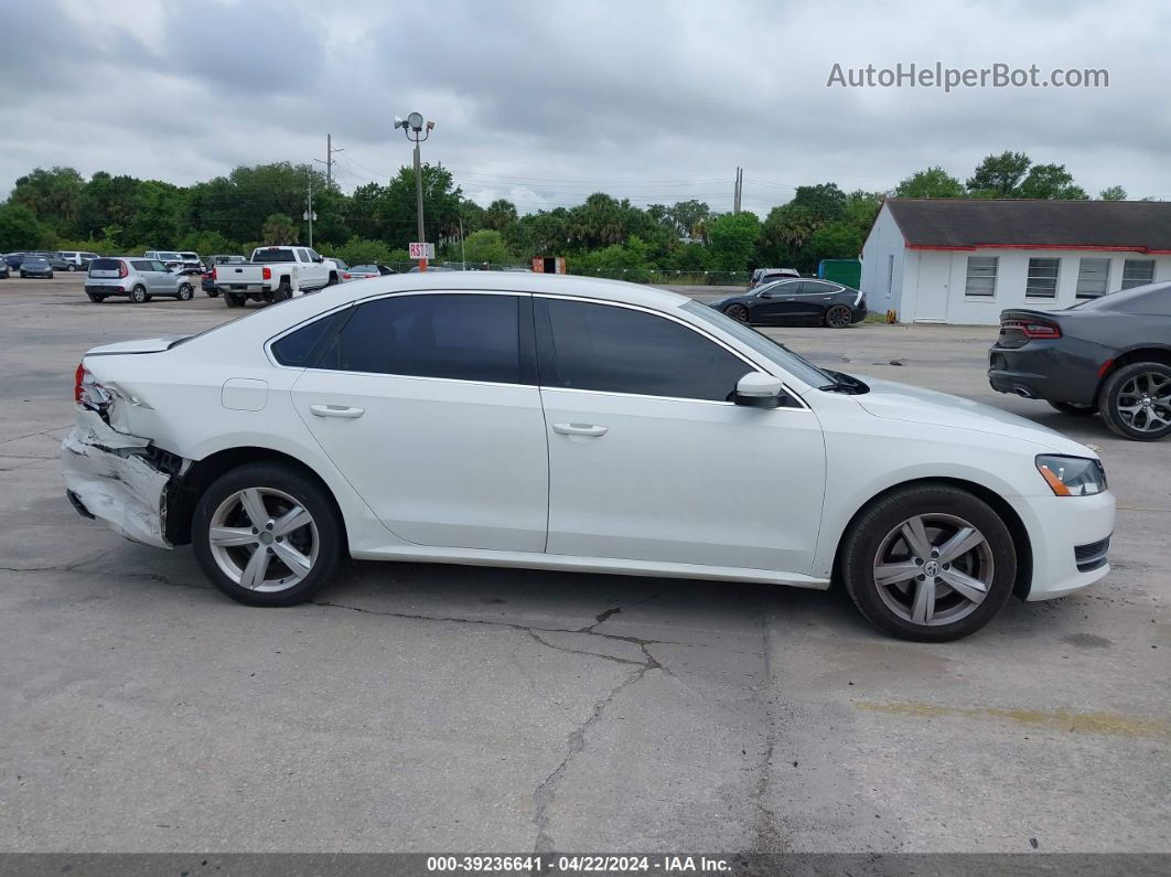 2013 Volkswagen Passat 2.5l Se Белый vin: 1VWBP7A31DC036089