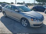 2013 Volkswagen Passat 2.5l Se Silver vin: 1VWBP7A31DC058917