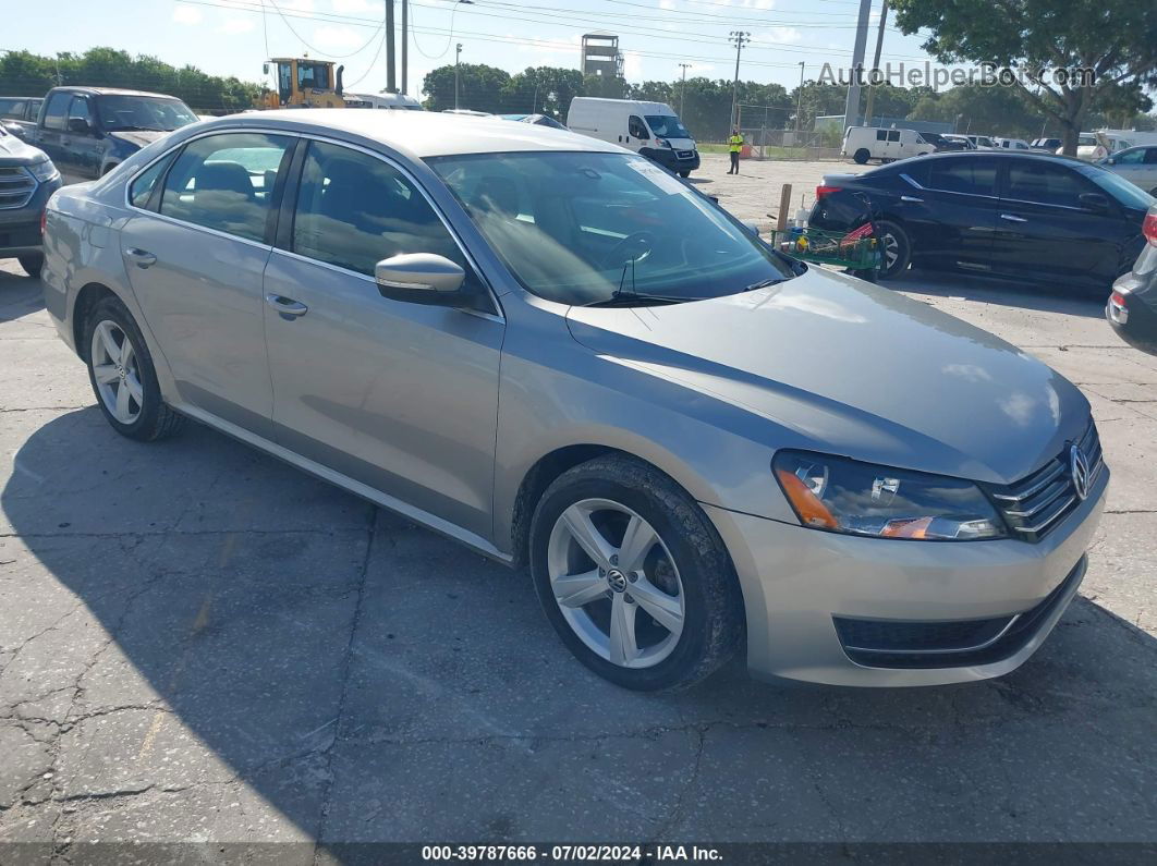 2013 Volkswagen Passat 2.5l Se Silver vin: 1VWBP7A31DC058917