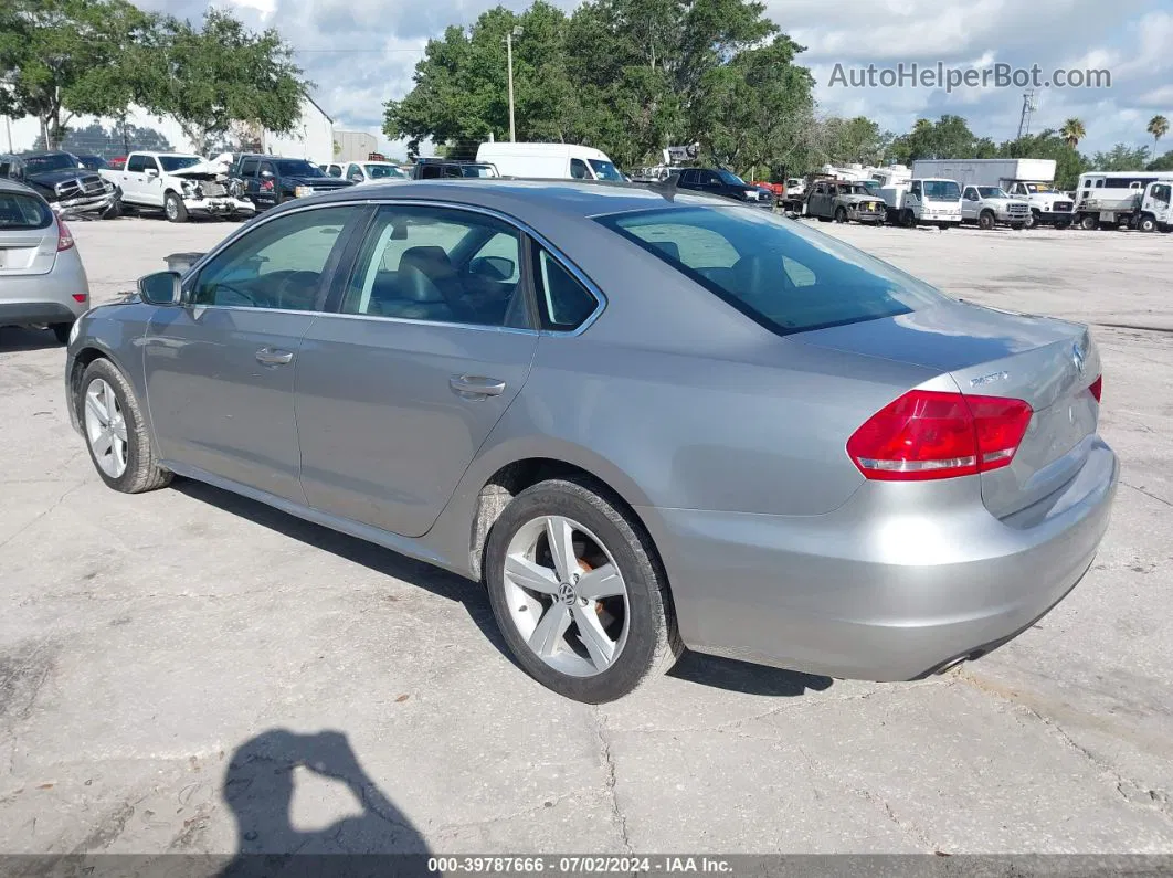 2013 Volkswagen Passat 2.5l Se Silver vin: 1VWBP7A31DC058917