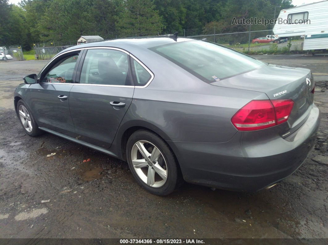 2013 Volkswagen Passat Se W/sunroof Gray vin: 1VWBP7A31DC094400