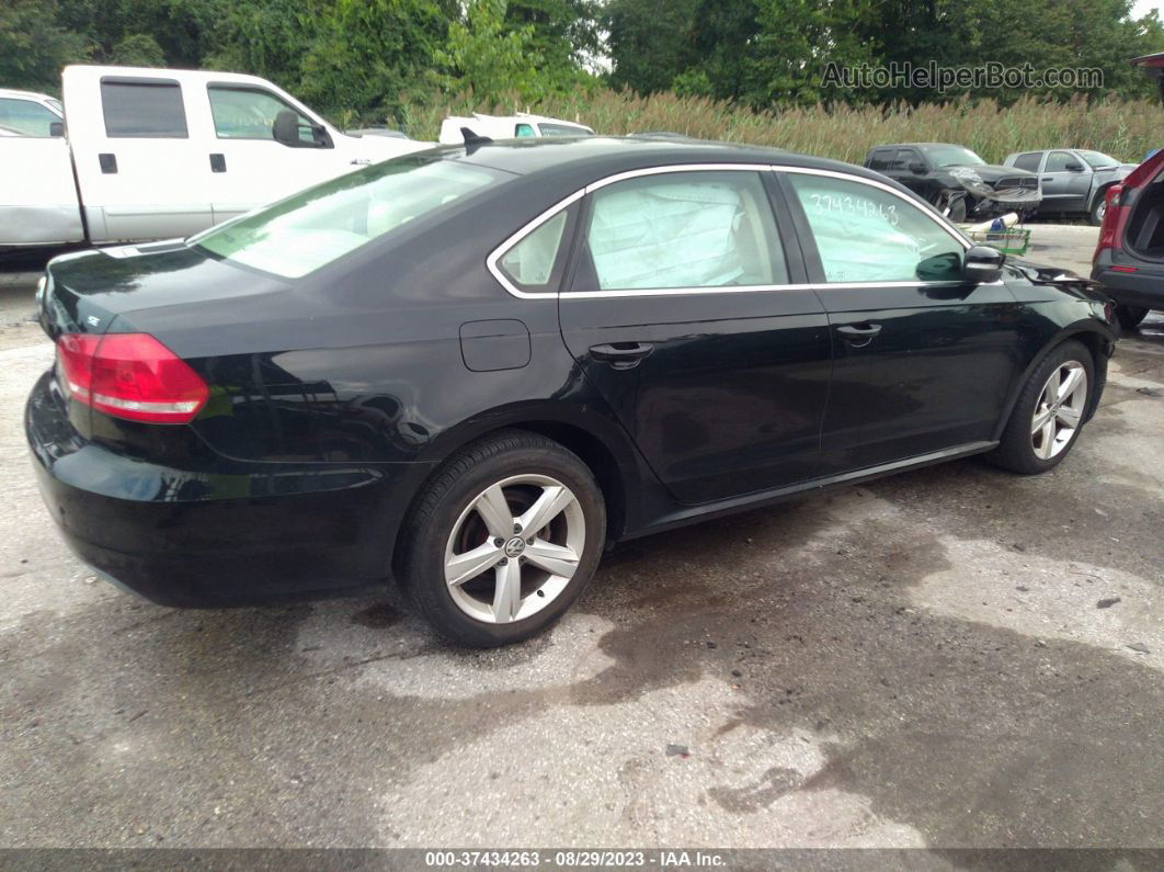 2013 Volkswagen Passat 2.5l Se Black vin: 1VWBP7A31DC098799