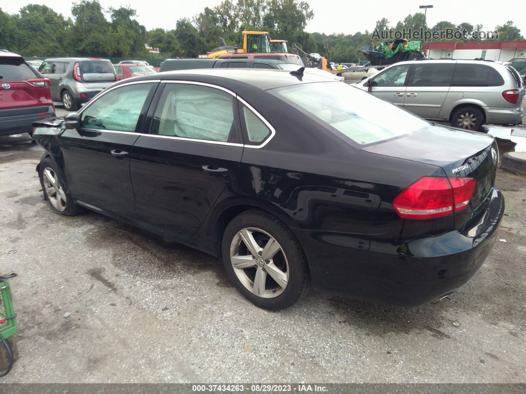 2013 Volkswagen Passat 2.5l Se Black vin: 1VWBP7A31DC098799