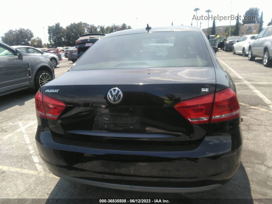 2012 Volkswagen Passat Se Black vin: 1VWBP7A32CC056317