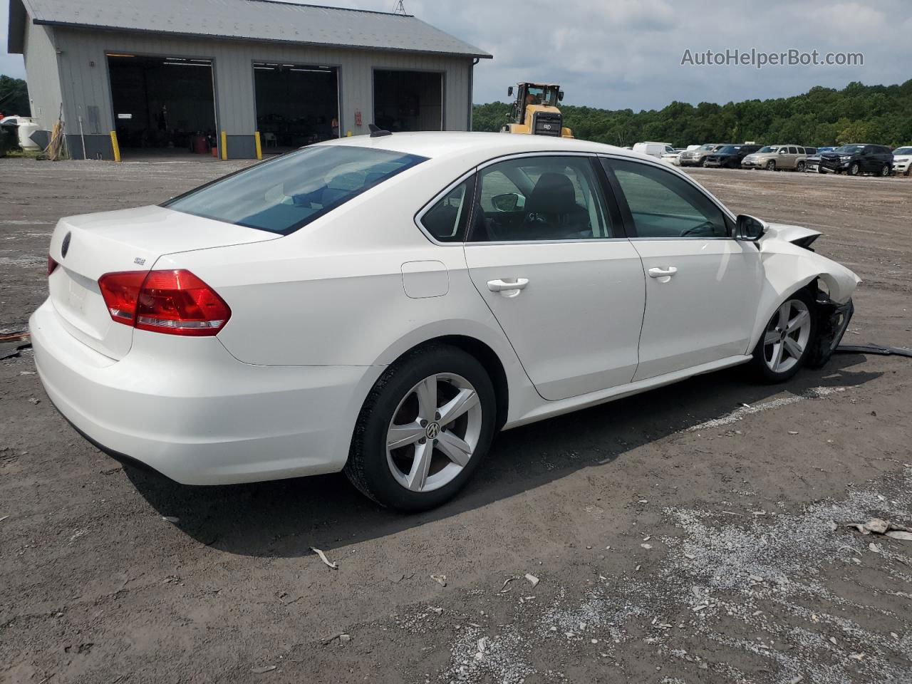 2012 Volkswagen Passat Se White vin: 1VWBP7A32CC069875