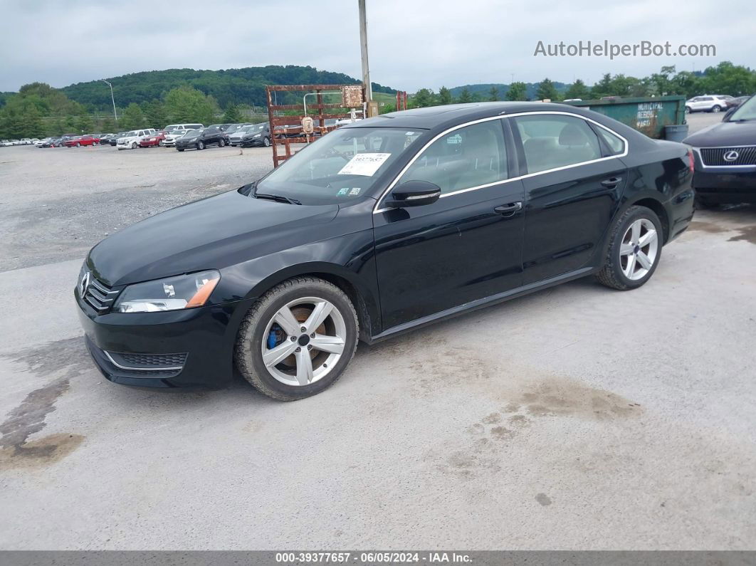 2012 Volkswagen Passat 2.5l Se Black vin: 1VWBP7A32CC072579