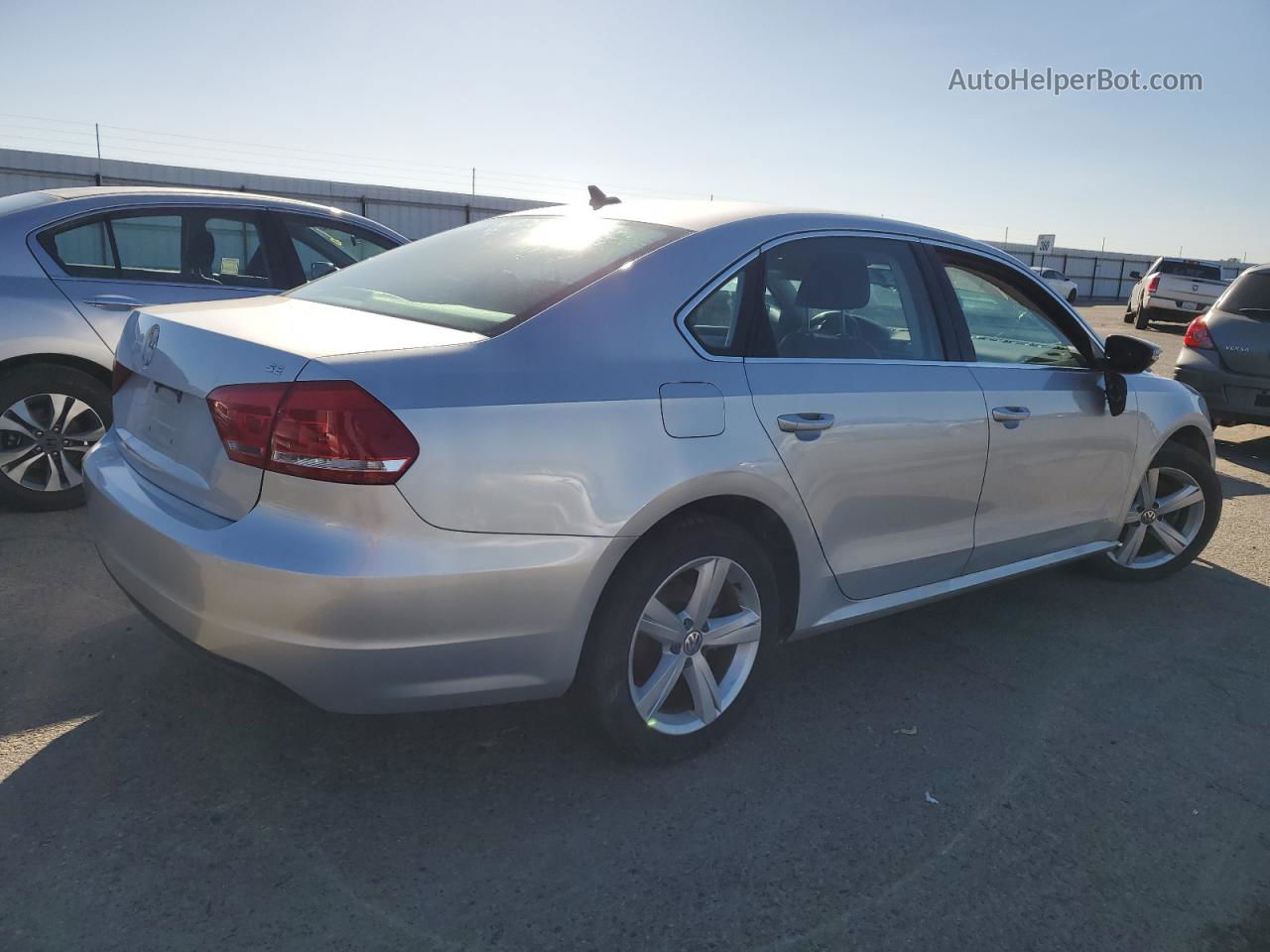 2012 Volkswagen Passat Se Silver vin: 1VWBP7A32CC093433