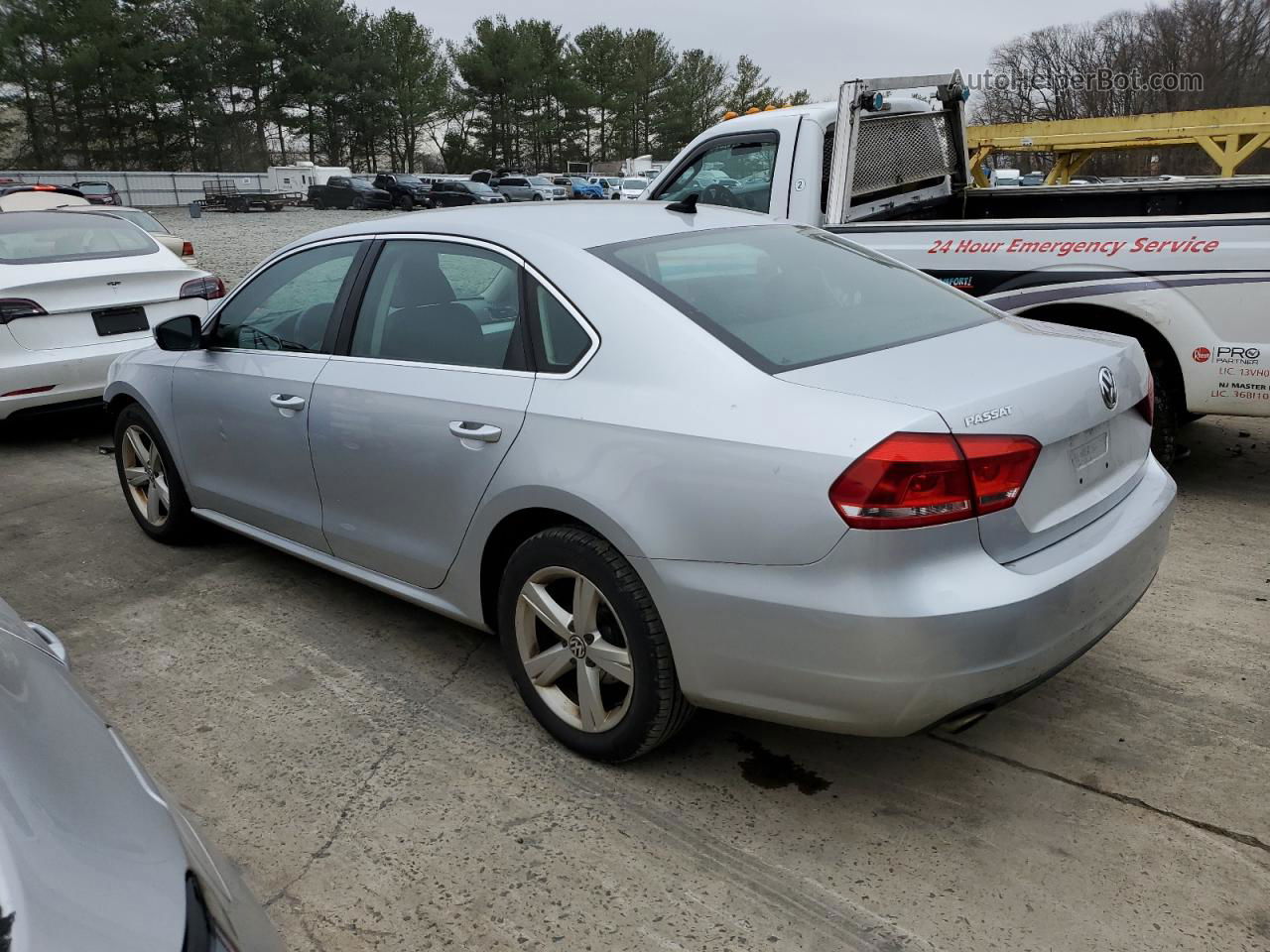 2013 Volkswagen Passat Se Silver vin: 1VWBP7A32DC001853