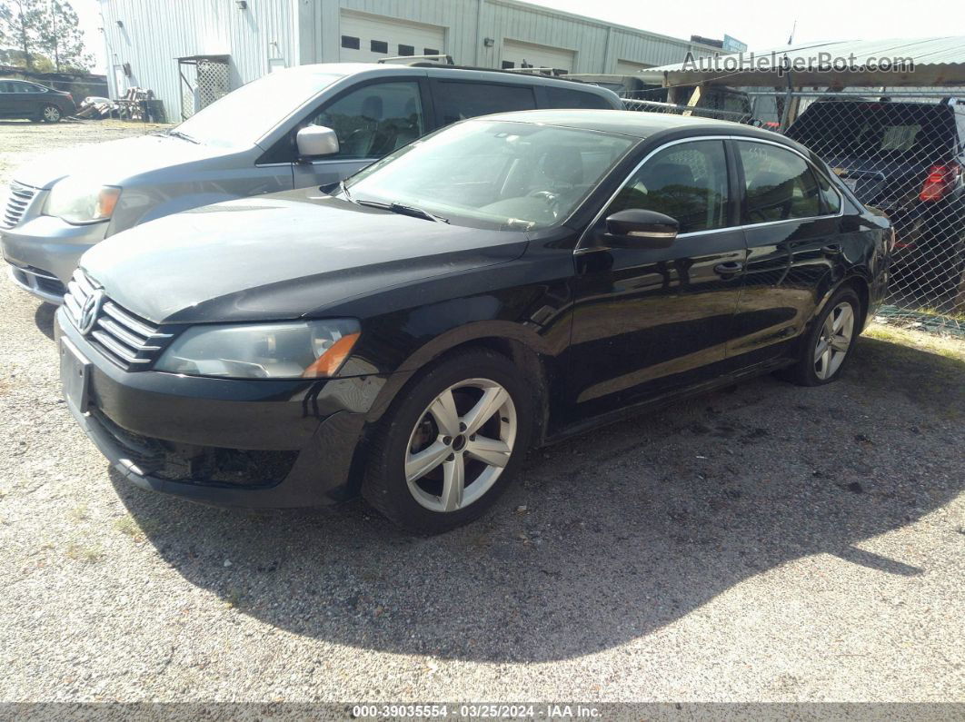 2013 Volkswagen Passat 2.5l Se Black vin: 1VWBP7A32DC051913