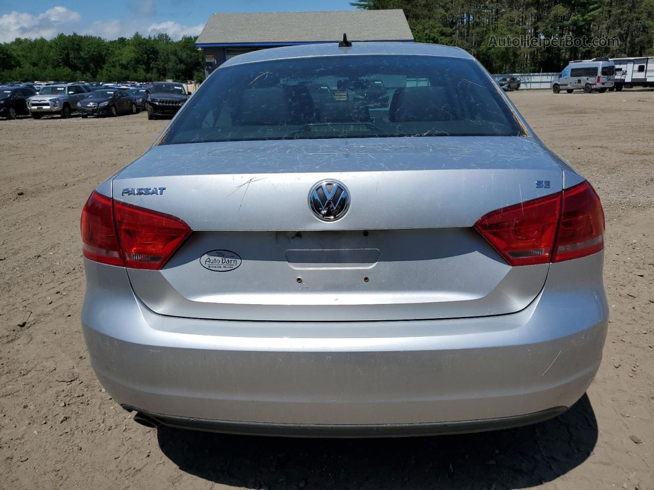 2013 Volkswagen Passat Se Silver vin: 1VWBP7A32DC062670