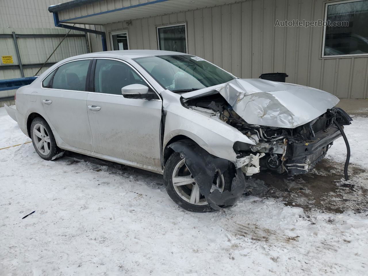 2013 Volkswagen Passat Se Silver vin: 1VWBP7A32DC086757