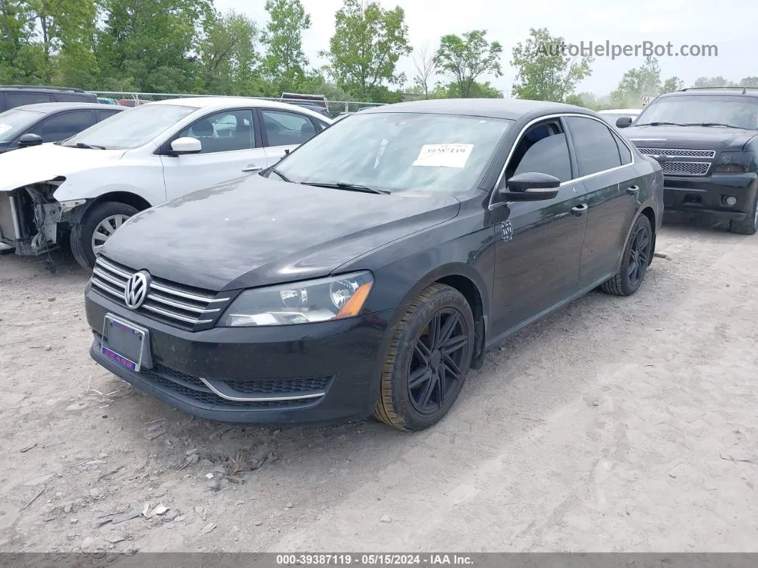 2013 Volkswagen Passat 2.5l Se Black vin: 1VWBP7A32DC092607