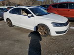 2013 Volkswagen Passat Se White vin: 1VWBP7A32DC102262