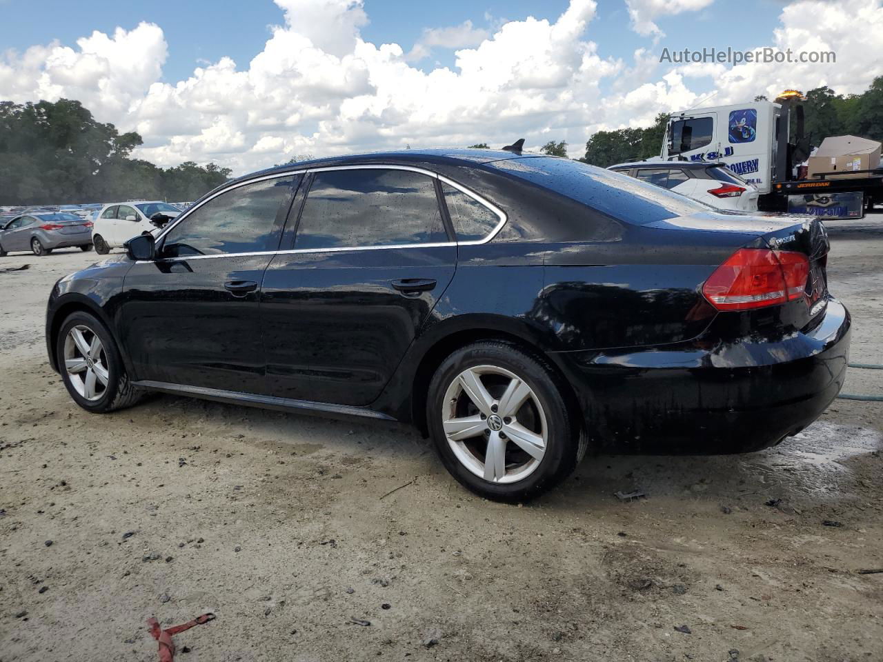 2013 Volkswagen Passat Se Black vin: 1VWBP7A32DC111964