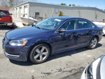 2013 Volkswagen Passat Se Синий vin: 1VWBP7A32DC140879