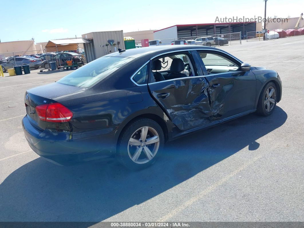 2012 Volkswagen Passat 2.5l Se Black vin: 1VWBP7A33CC020040