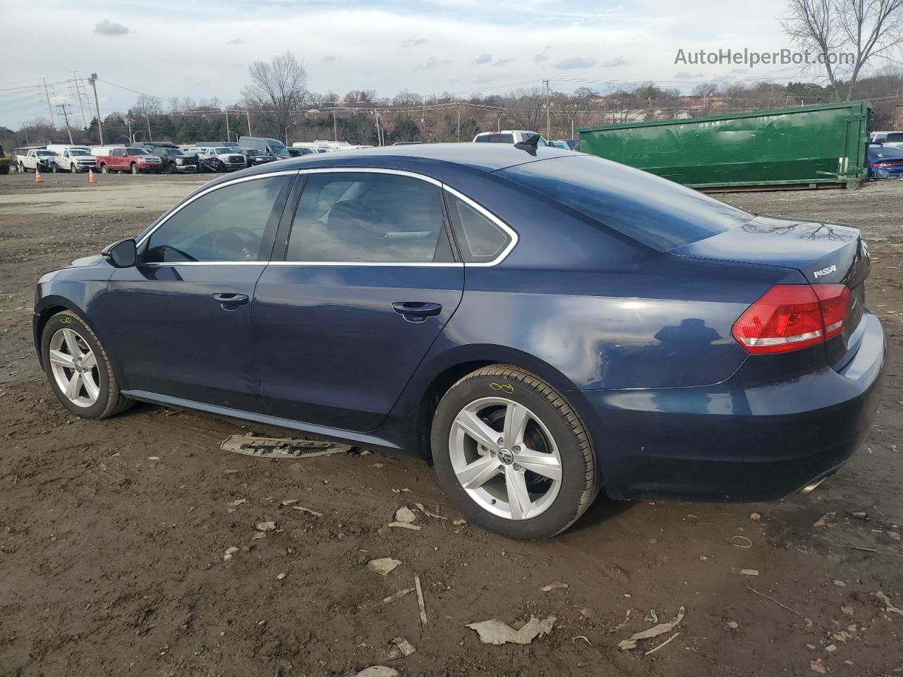 2012 Volkswagen Passat Se Blue vin: 1VWBP7A33CC037520