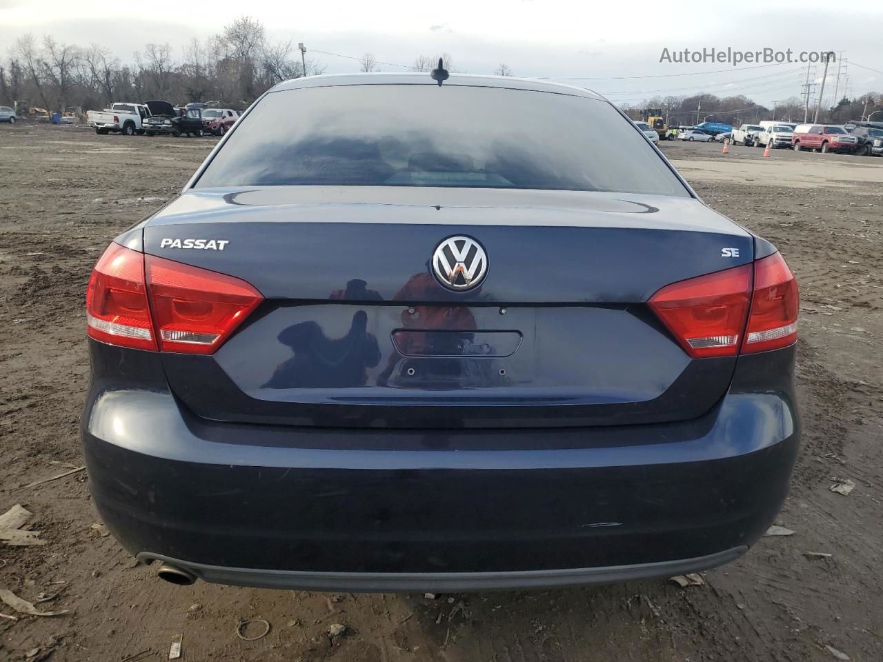 2012 Volkswagen Passat Se Blue vin: 1VWBP7A33CC037520