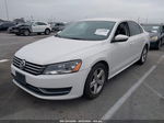 2012 Volkswagen Passat 2.5l Se White vin: 1VWBP7A33CC070212