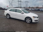 2013 Volkswagen Passat Se White vin: 1VWBP7A33DC062418