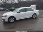 2013 Volkswagen Passat Se White vin: 1VWBP7A33DC062418