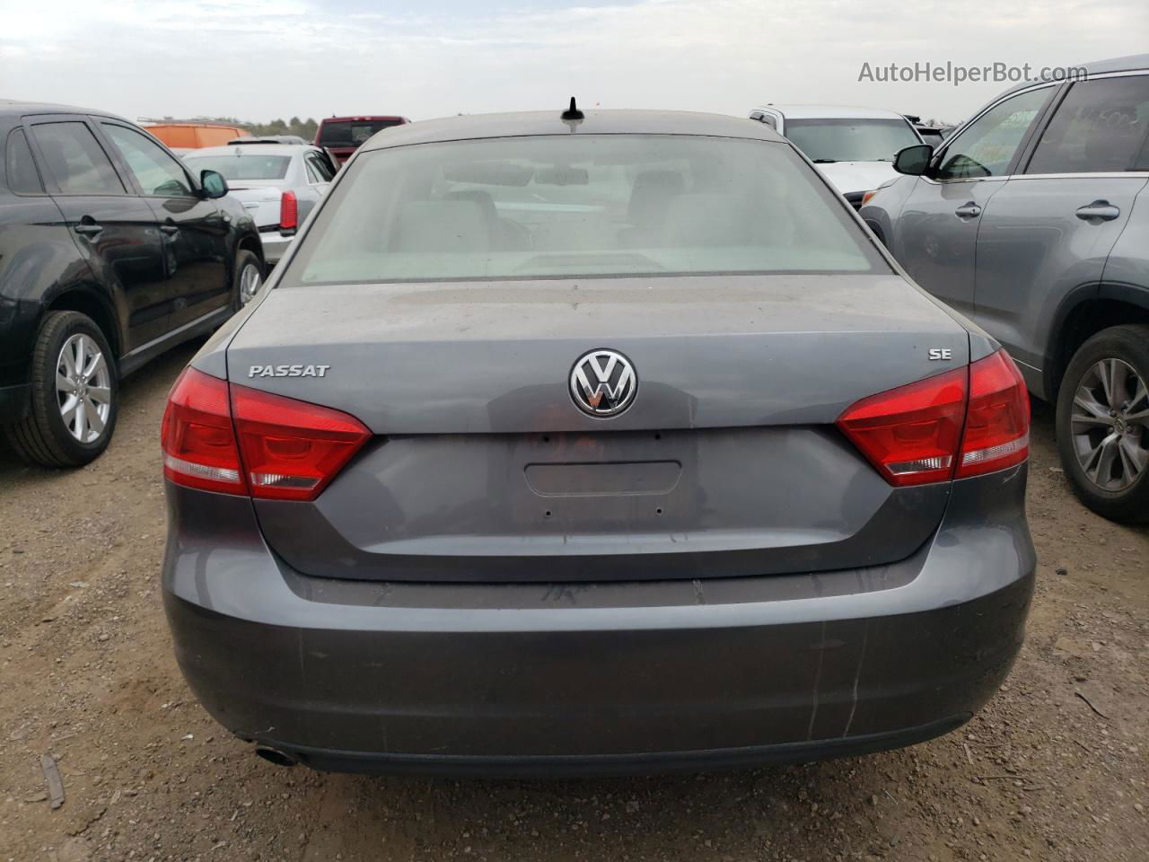 2013 Volkswagen Passat Se Серый vin: 1VWBP7A33DC071667