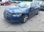 2013 Volkswagen Passat 2.5l Se Blue vin: 1VWBP7A33DC086024