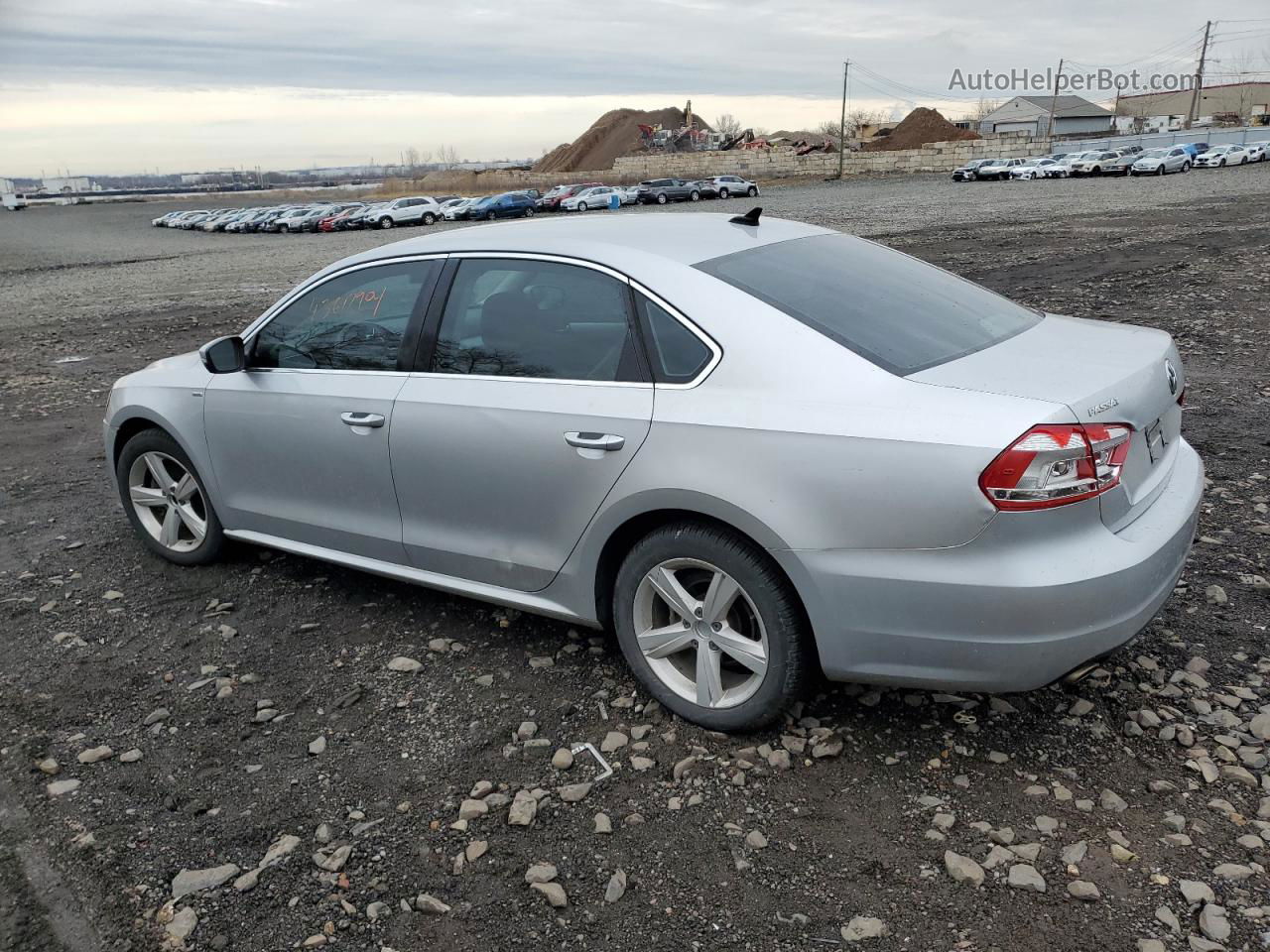 2013 Volkswagen Passat Se Silver vin: 1VWBP7A33DC087254