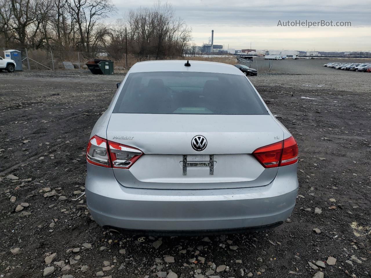 2013 Volkswagen Passat Se Silver vin: 1VWBP7A33DC087254