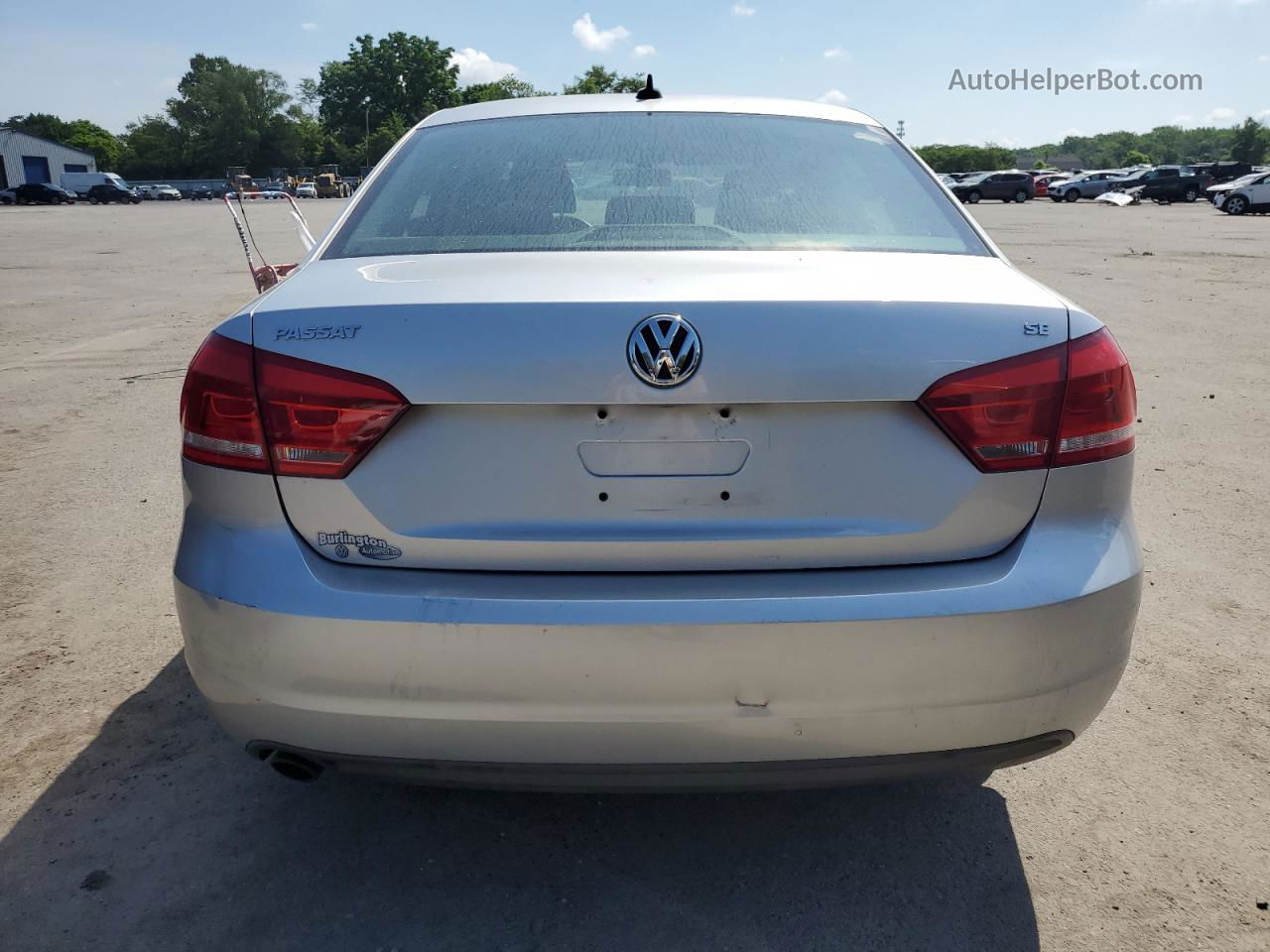 2013 Volkswagen Passat Se Gray vin: 1VWBP7A33DC091398