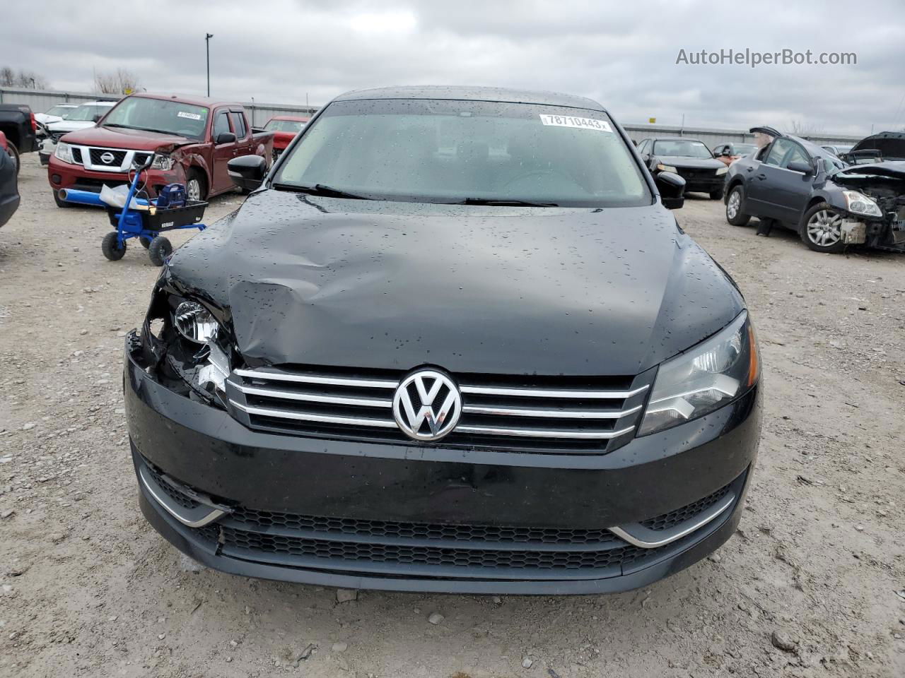 2014 Volkswagen Passat Se Black vin: 1VWBP7A33EC005931