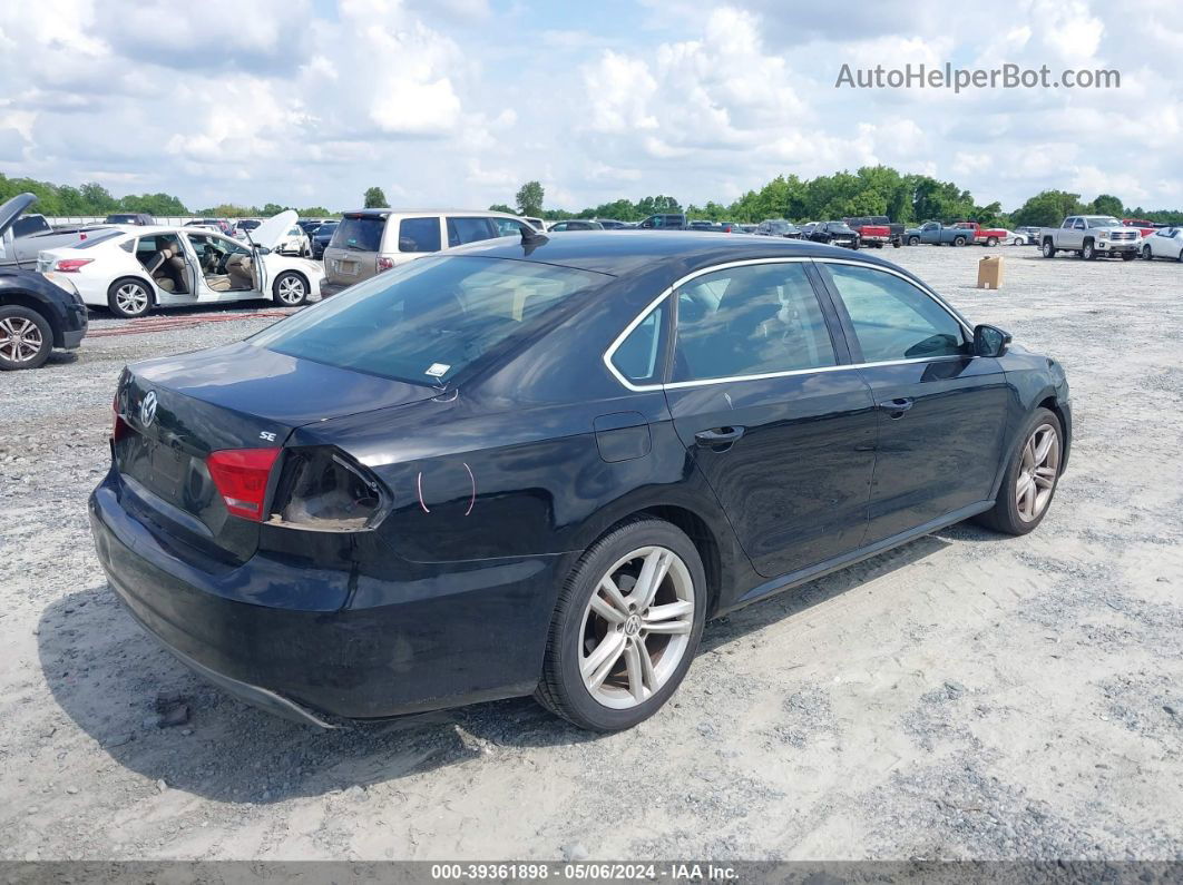 2014 Volkswagen Passat 2.5l Se Black vin: 1VWBP7A33EC018131