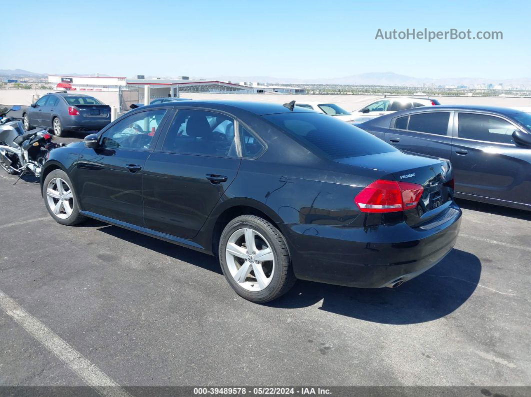 2012 Volkswagen Passat 2.5l Se Black vin: 1VWBP7A34CC010312