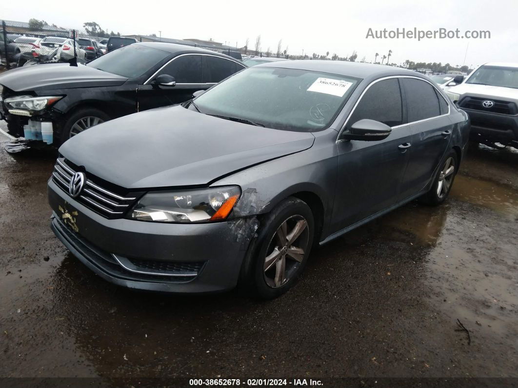 2012 Volkswagen Passat 2.5l Se Gray vin: 1VWBP7A34CC049353