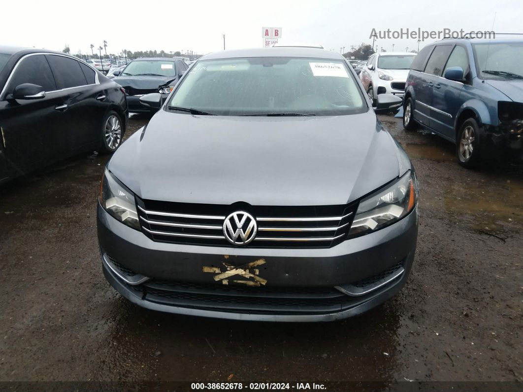 2012 Volkswagen Passat 2.5l Se Gray vin: 1VWBP7A34CC049353