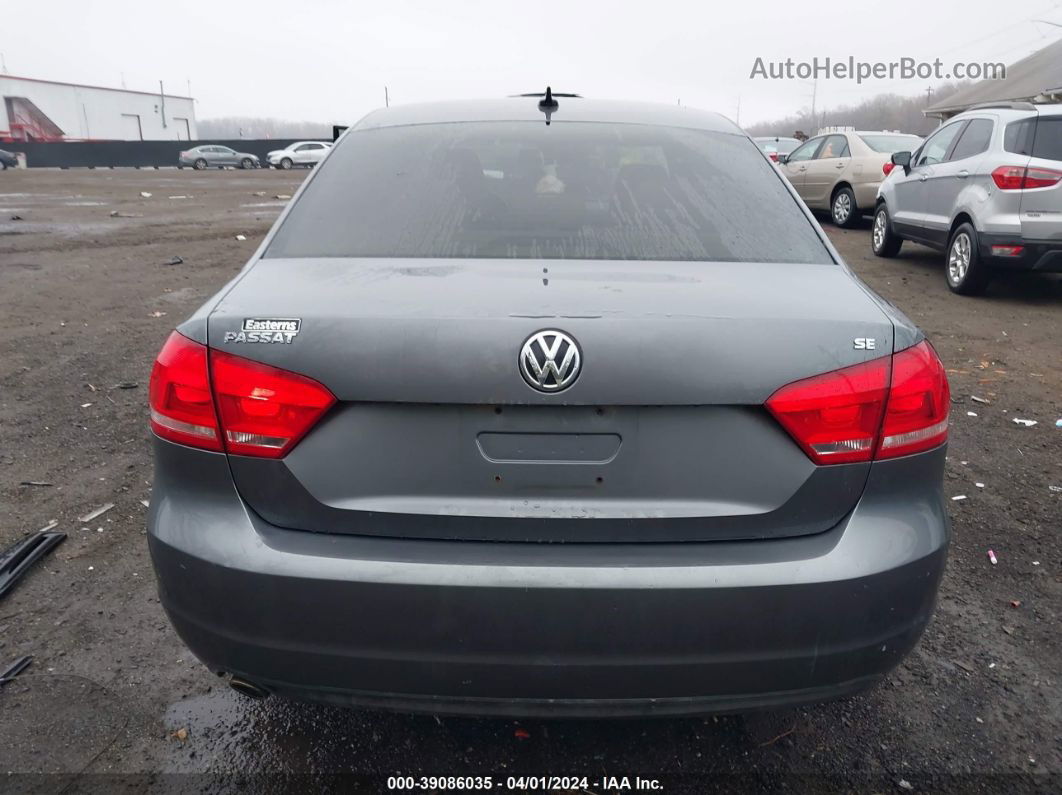 2012 Volkswagen Passat 2.5l Se Gray vin: 1VWBP7A34CC057291