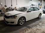 2012 Volkswagen Passat Se White vin: 1VWBP7A34CC077265