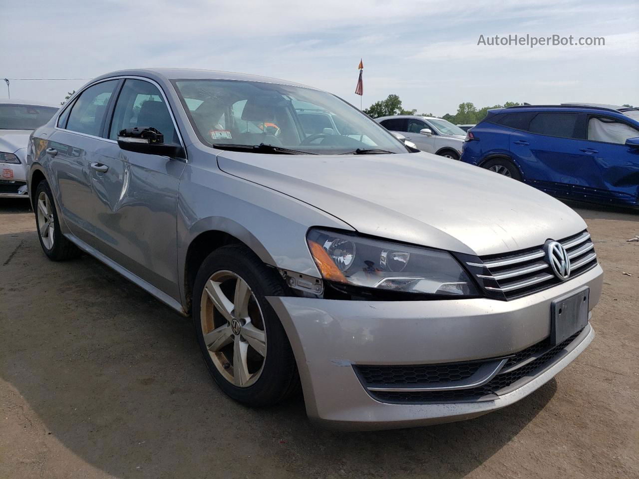 2012 Volkswagen Passat Se Gray vin: 1VWBP7A34CC079274