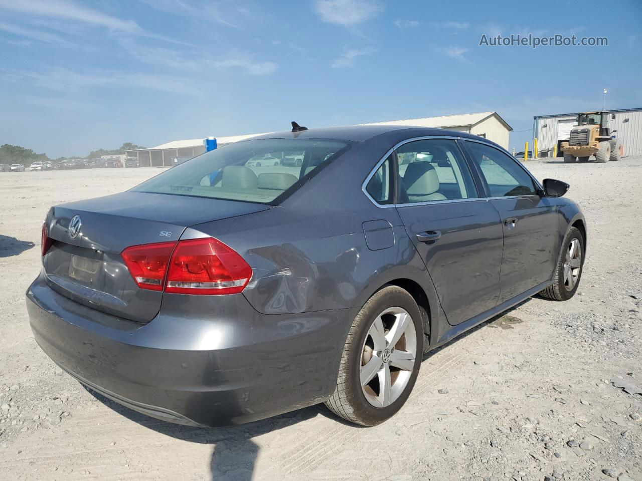 2012 Volkswagen Passat Se Gray vin: 1VWBP7A34CC095300